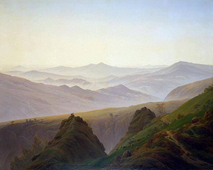 Caspar David Friedrich Morning in the Mountains oil painting image